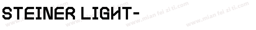 Steiner Light字体转换